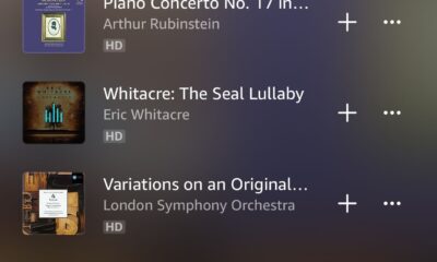 An Amazon music playlist featuring classical peace music.